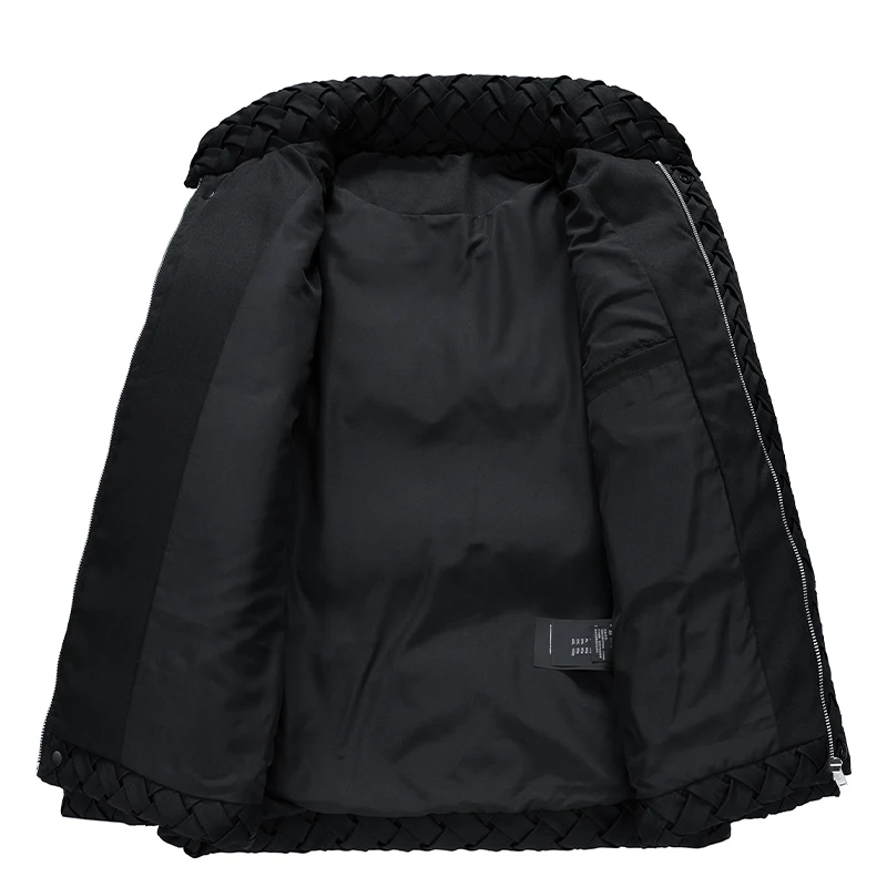 2025 Knitted Down Jacket Men Winter 90% New National Standard White Duck Down Premium Design Couple Wear Handsome Coat