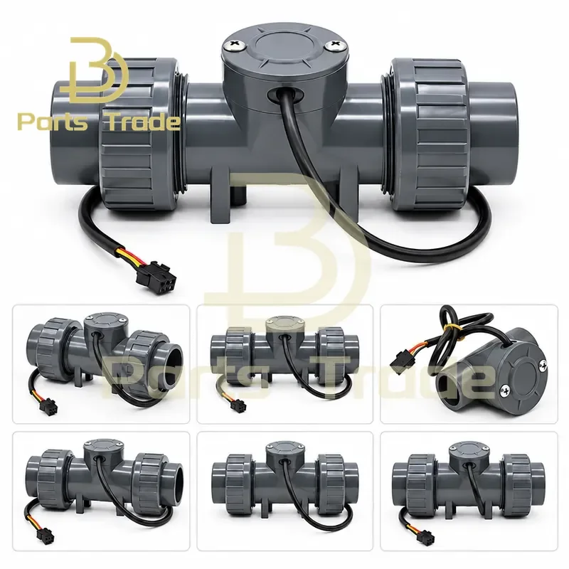 PVC Pipe Flowmeter Corrosion Resistant Acid Alkali Farmland Irrigation Pig Farm Large Diameter Water Flow Sensor