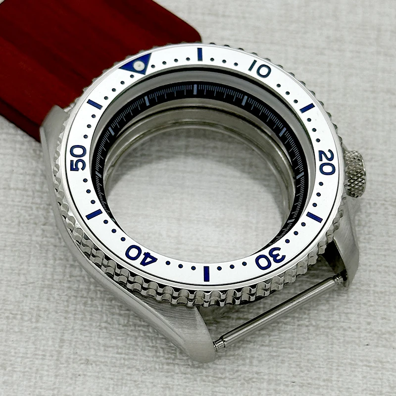 42mm NH35 Case SKX007 Watch Case Flat Sapphire Crystal Compatible 28.5mm Dial NH35 NH36 NH38 4R 7S Movements Men's Watch Case