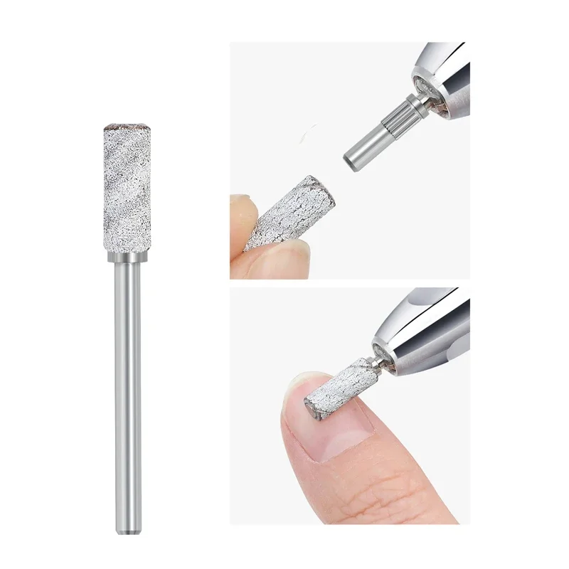 50-200Pcs 3mm Nail Art Sanding Bands 80/180/240 Grit with Nail Drill Bits for Manicures and Pedicure Accessories Nail File Tools #6