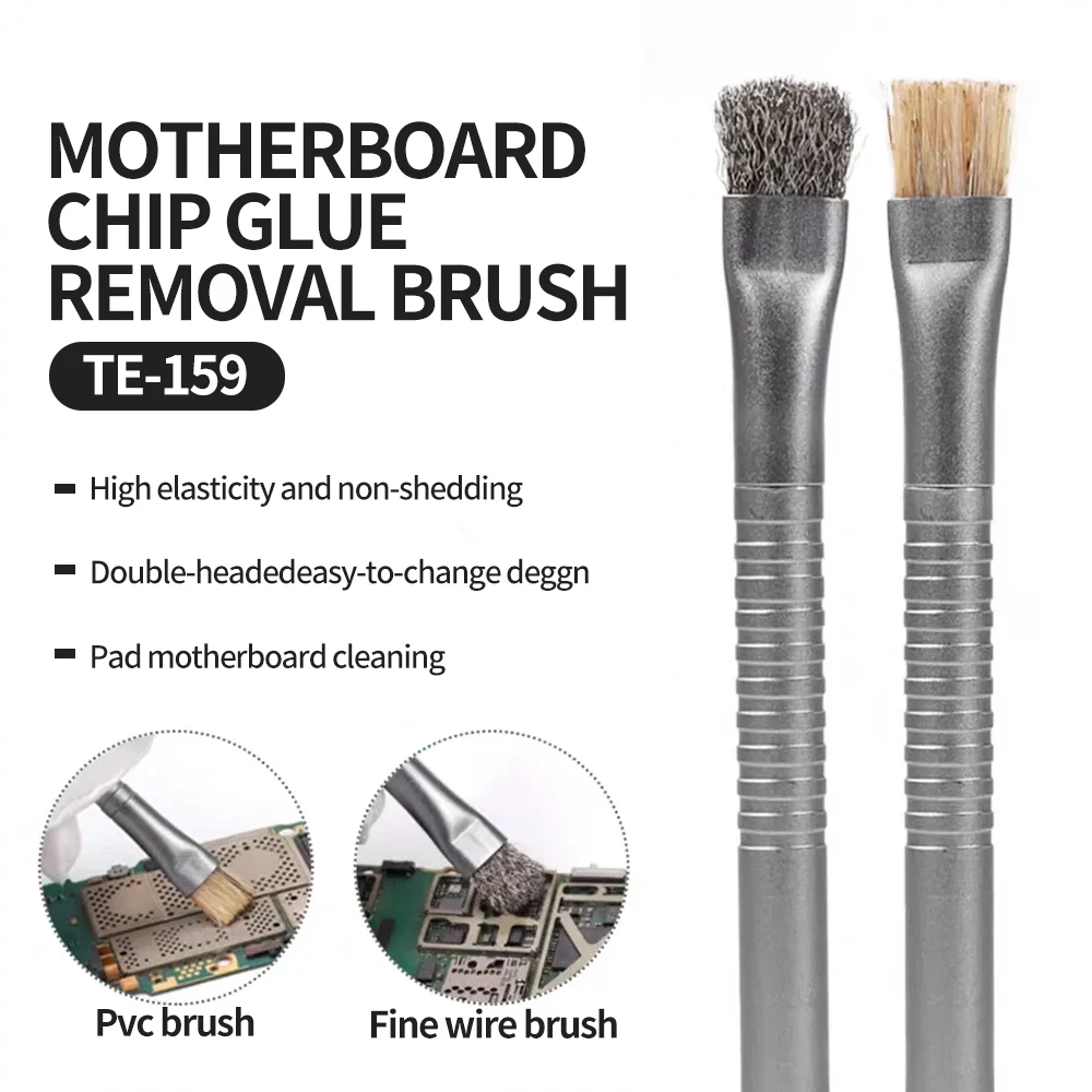ESPLB TE-159 Motherboard Chip Repair Glue Removal Brush for Mobile Phone Repair IC Pad Cleaning Glue Removal Tin Removal Tools