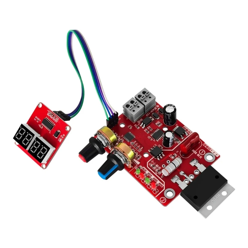 Spots Welder Machine Time Control Board 100A/40A Spots Welding Control Board Current Digital Display Controller Board