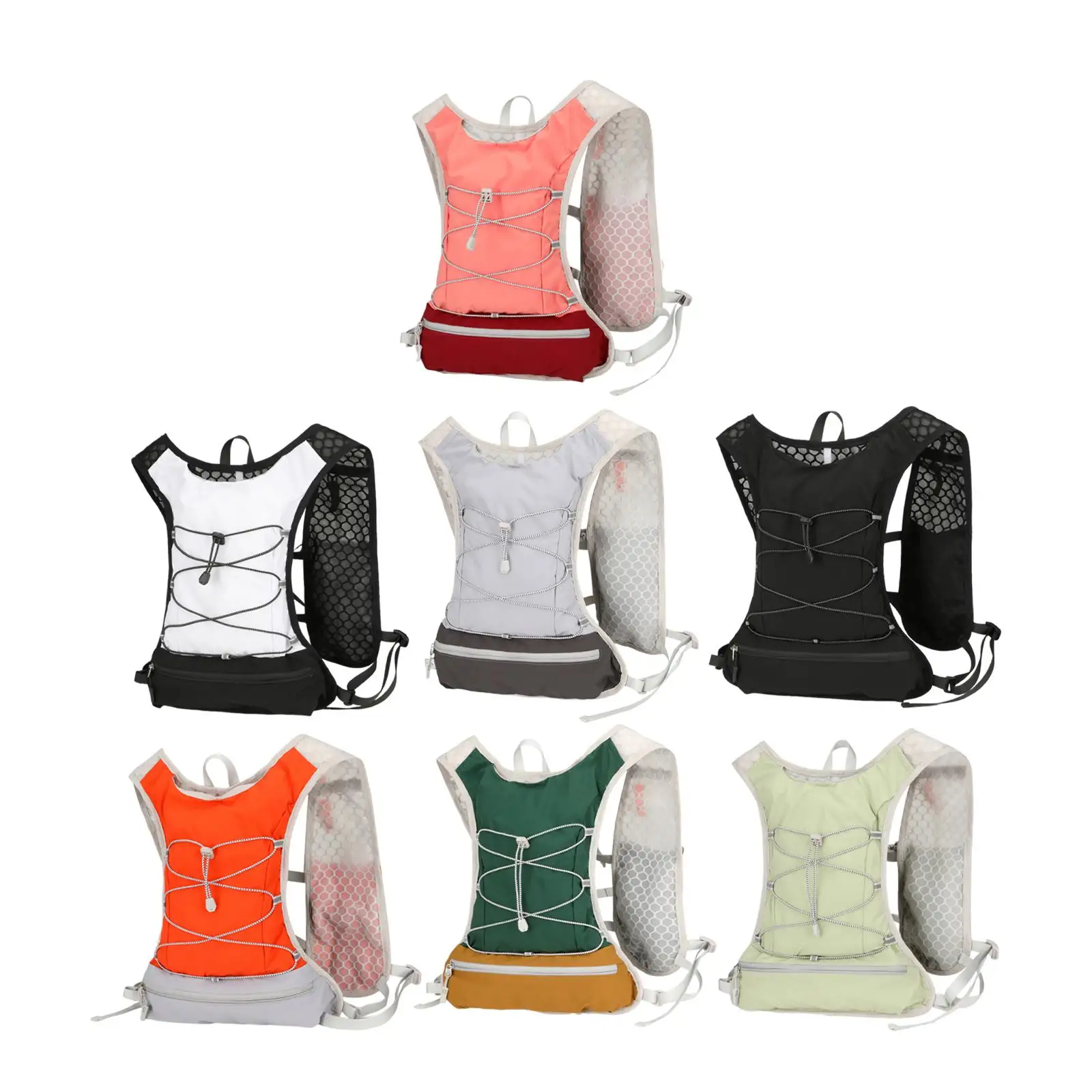 Chaleco para correr, paquete de agua, mochila para corredor, bolsa deportiva transpirable, mochila de hidratación para carrera, trotar, ciclismo, Camping, escalada