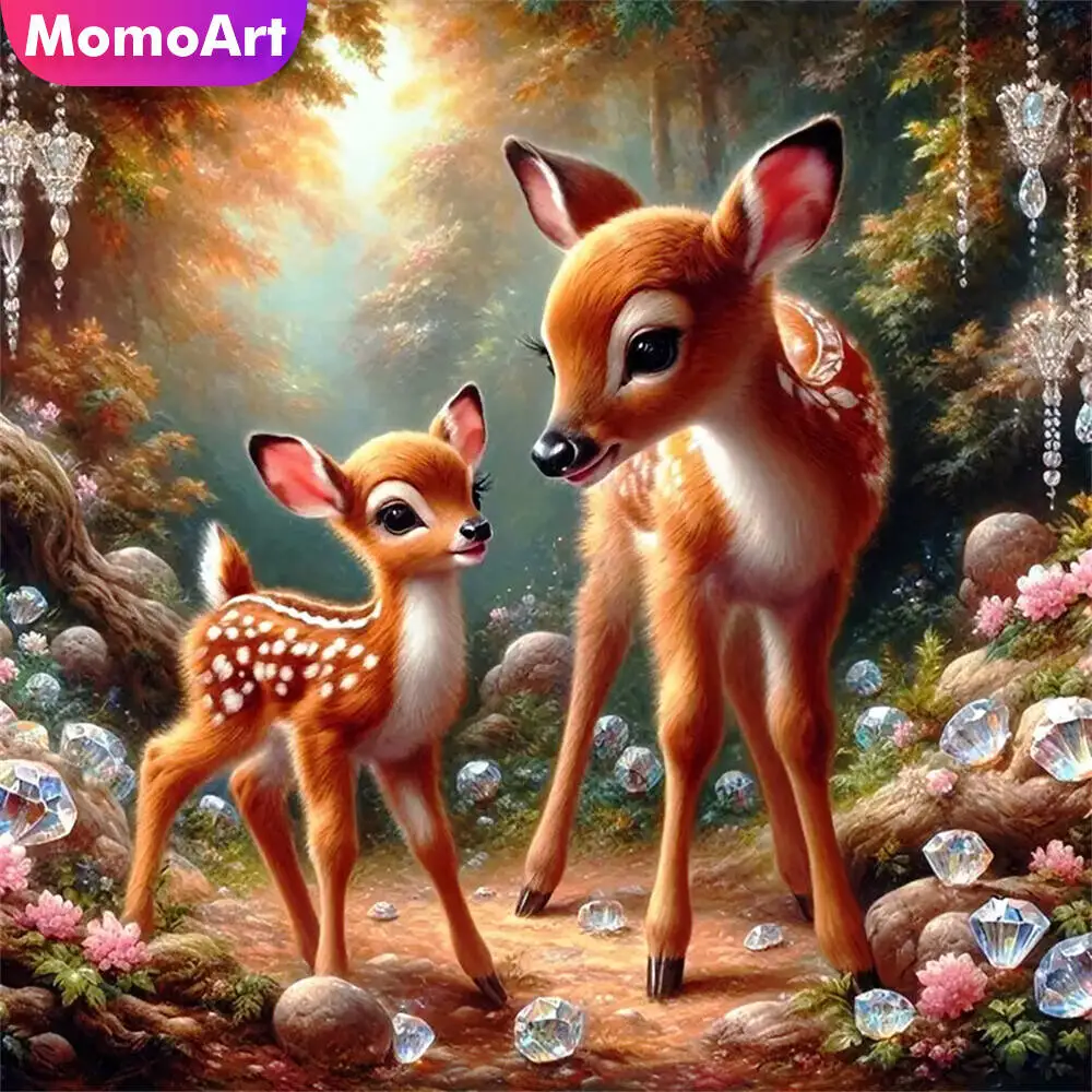 Momoart Bär Diamant Mosaik Tier voller Runde Diamant Malerei Mond Stickerei neue Ankunft handgemachte Hobby