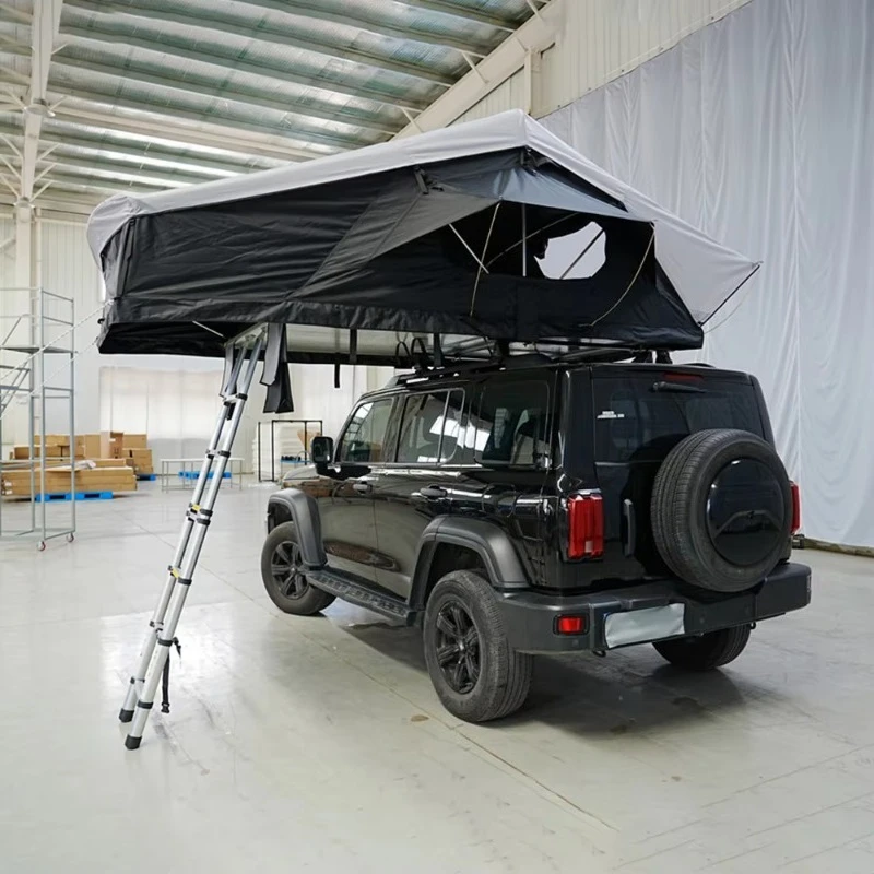

Зеленая кемпинговая софтшелл-ракцет, 4-местная складная палатка 4x4 для кемпинга в автомобиле