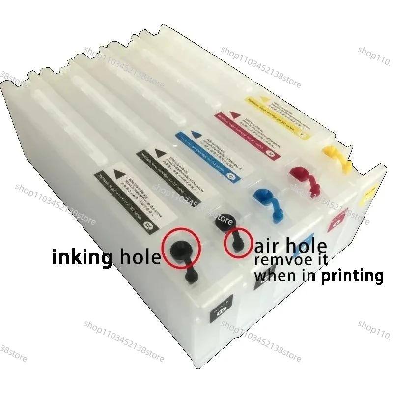 T44J T44Q 700ml Refillable for Ink Cartridge for Epson SC-P7500 SureColor SC-p9500 Printers 12-Color Wide Format Compatible Empt