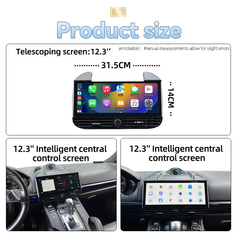 

12,3-дюймовый автомобильный GPS-навигатор на Android 13 с IPS-экраном, мультимедийный проигрыватель с CarPlay и DSP для Porsche Cayenne 92A 2010-2016