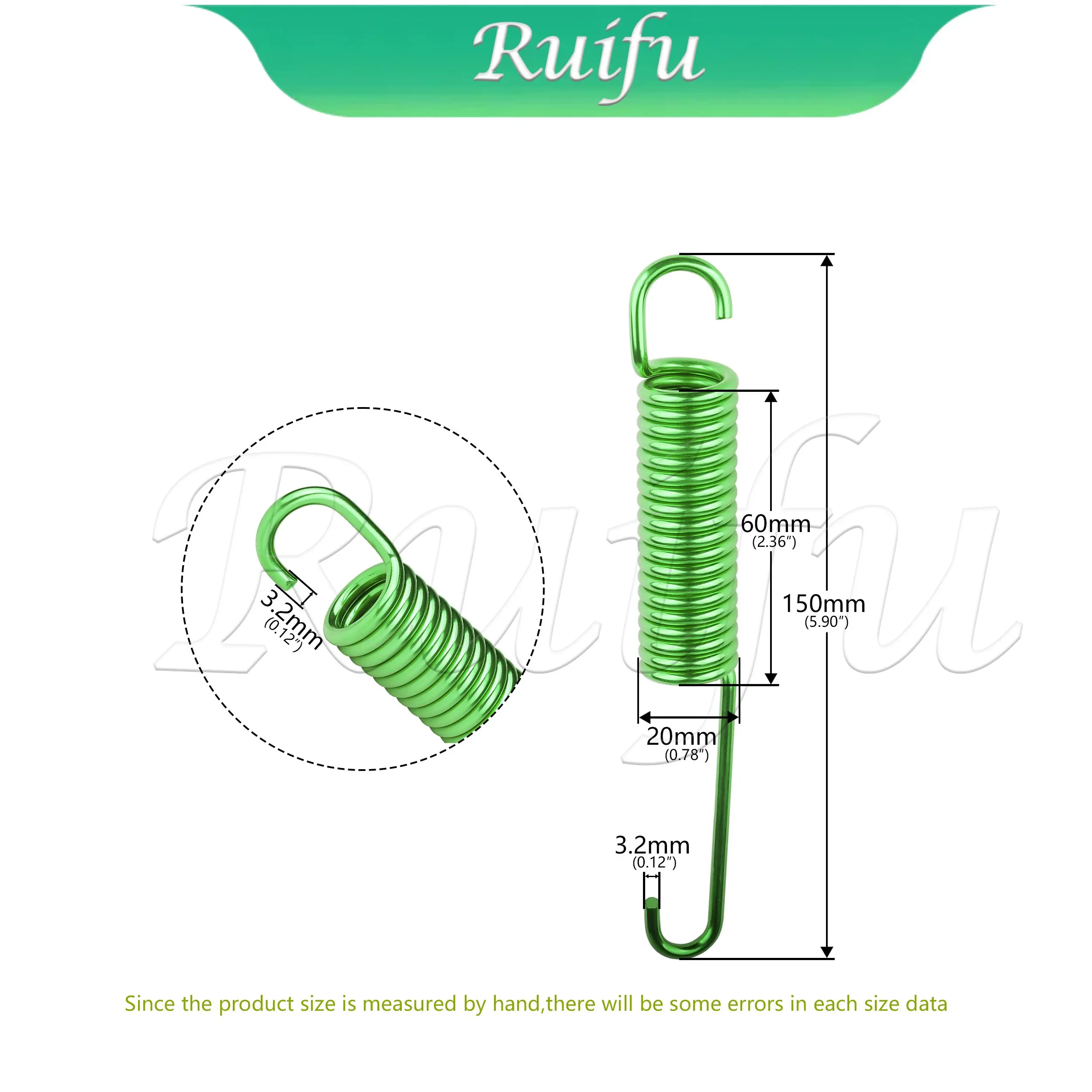 Ruifu Titanium Bolt Motorcycle Parking Side Kickstand Spring Practical Stand Spring Replacement For Motorcycle Scooter