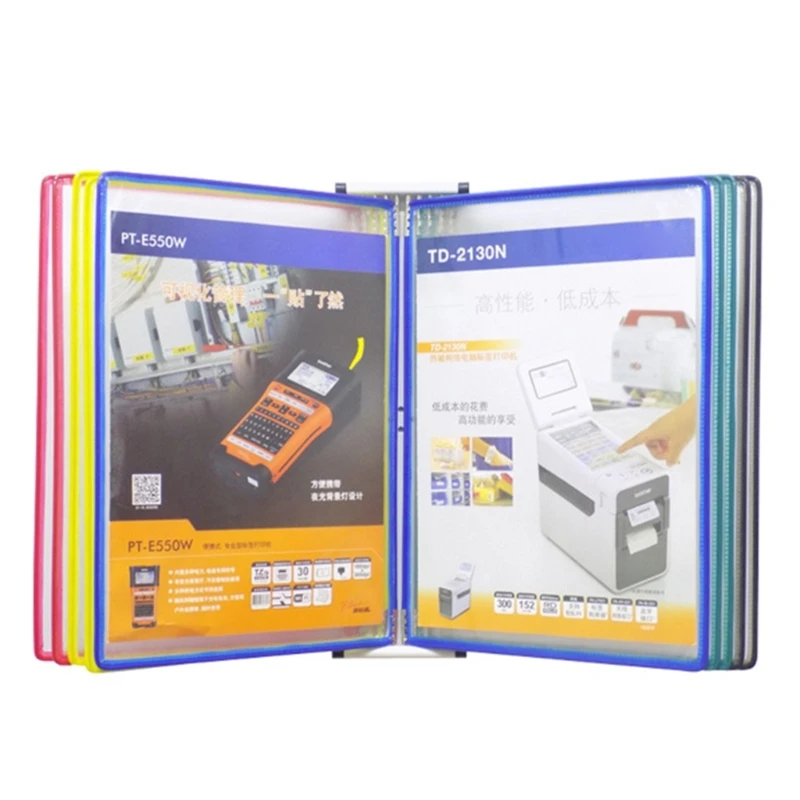 20CB Organizzatori sistemi riferimento montati a parete con 10 tasche Tabellone per sistemi riferimento montati a per