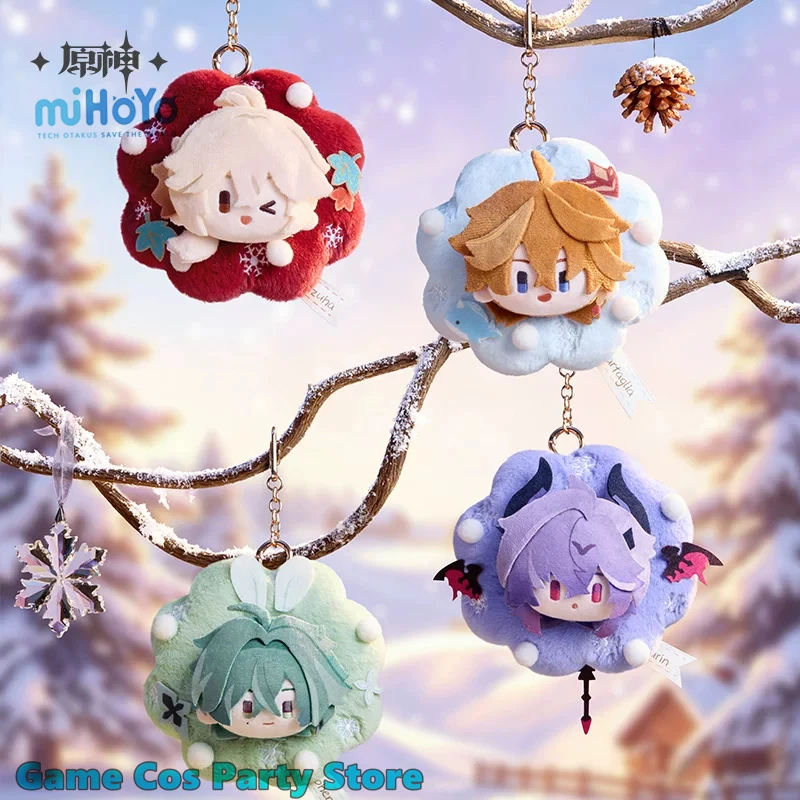 [Genuine] MiHoYo Official Merch Genshin Impact Serene Winter Series Charms Durin Luon Pendant Kazuha Tartaglia Dolls Xmas Gifts
