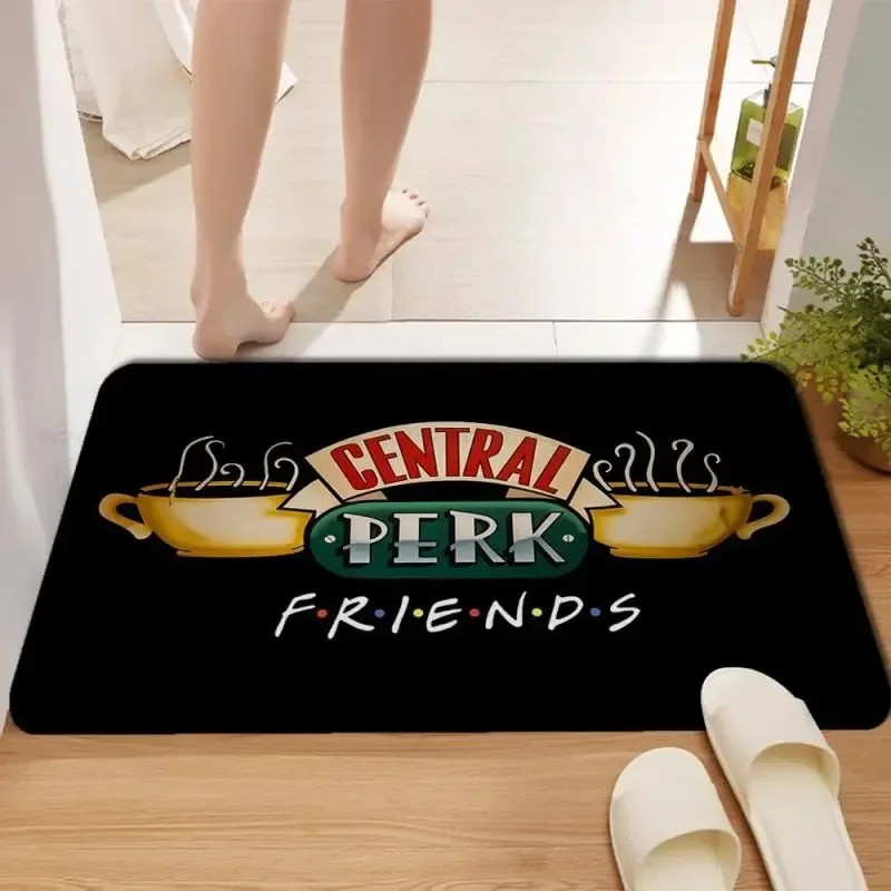 

Friends Welcome Door Mat Anti-slip Home Indoor Carpets Laundry Room Kitchen Rugs Washable Hallway Bathroom Porch Floor Doormat