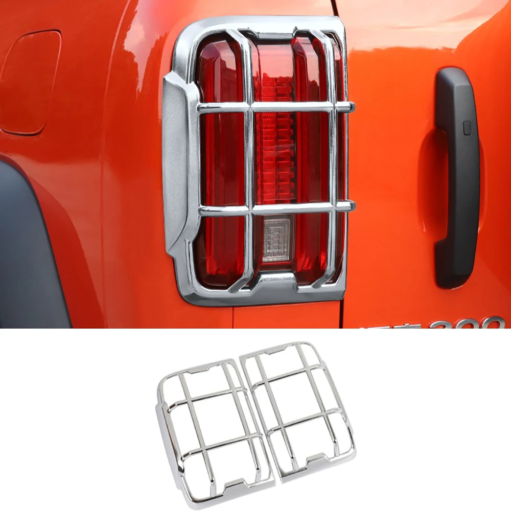 ABS Front Headlight Cover Taillight Cover Fit For Great Wall Tank 300 2021-2024 Car Special Exterior Decoration Protection Frame