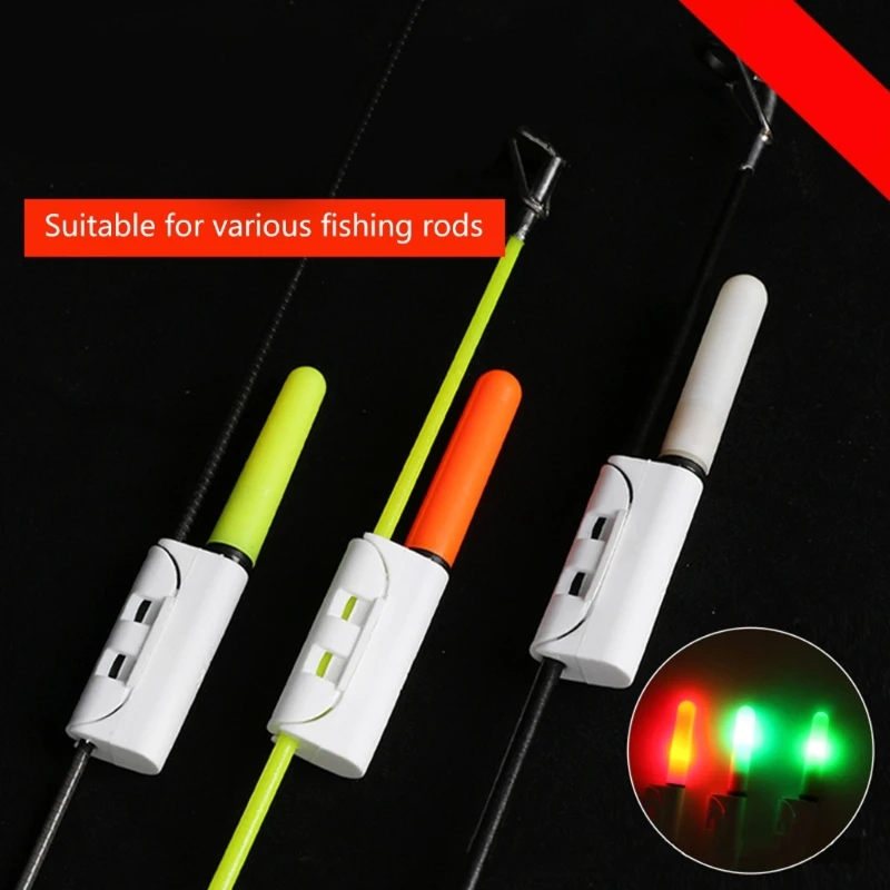 Electronic Fishing Rod Tip LED Light, Nighttime LED Rod Glow Tube Fishing Rod Tip Light, Night Fishing Bites Alarm