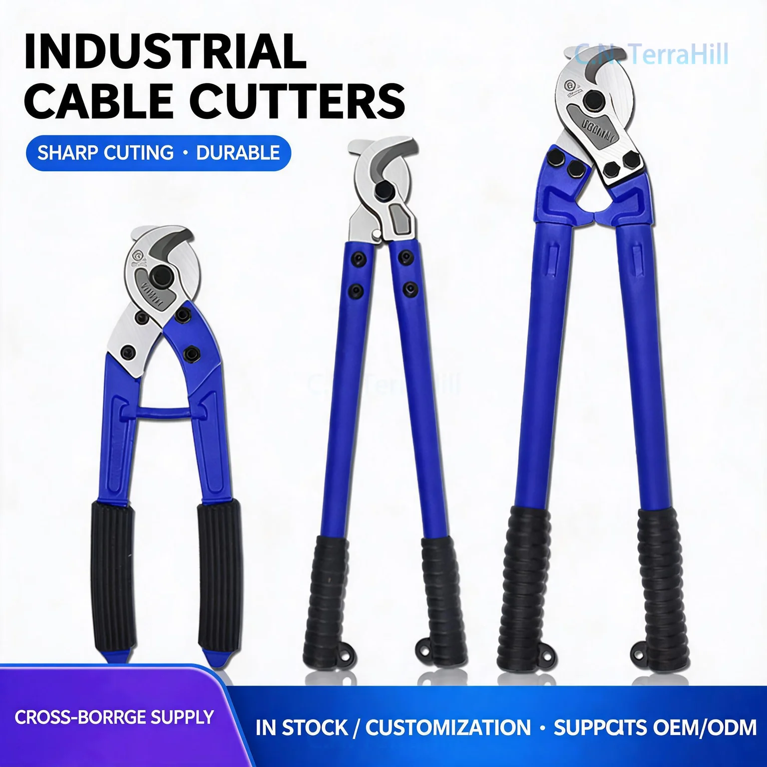Heavy Duty Cable Cutter Scissors, Ergonomic Wire Rope Cutter, Efficient Electrician Cable Cutting Tool, Manual Wire Shears for