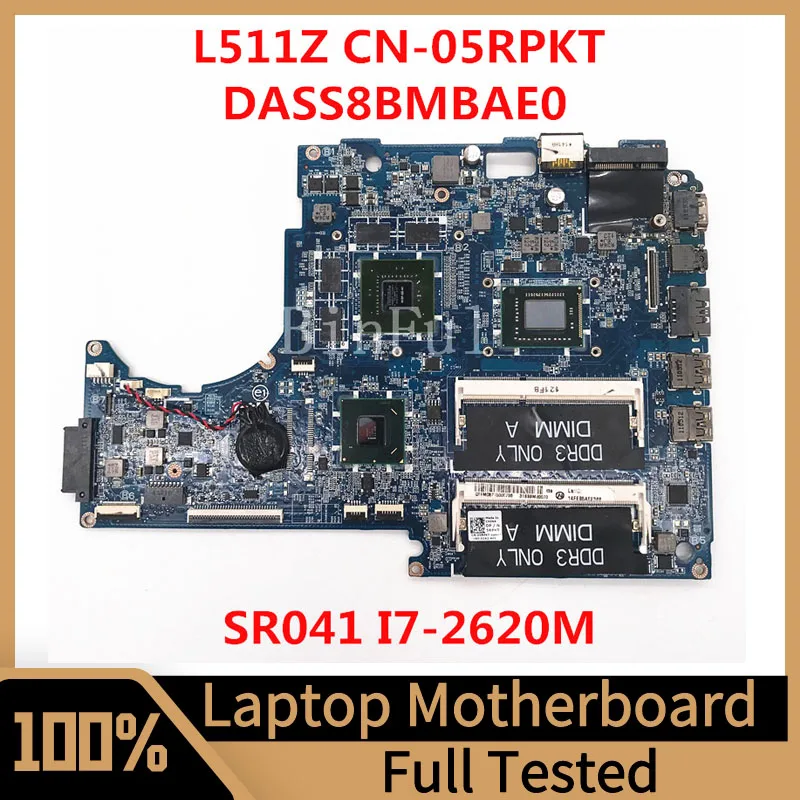 

Mainboard CN-05RPKT 05RPKT 5RPKT DASS8BMBAE0 W/SR041 I7-2620M CPU GT525 1GB For XPS 15 15Z L511Z Laptop Motherboard 100% Working