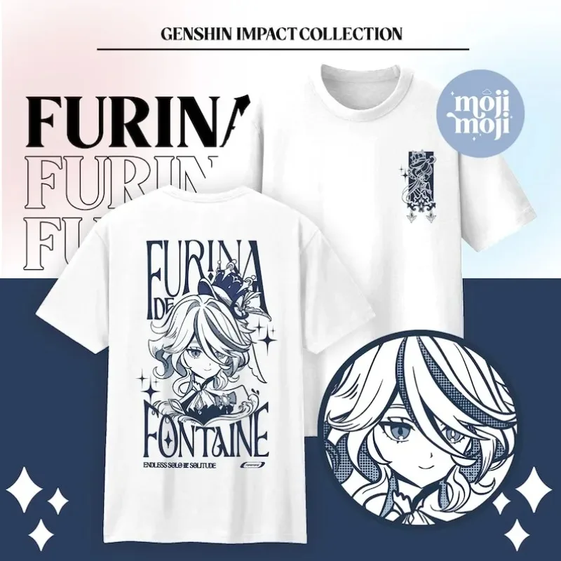 

Рубашка Impact Furina, Merch Furina Genshin, Товары на тему Fontaine, Рубашка для геймеров, Подарки для геймеров, Hydro Archon, Фокалоры