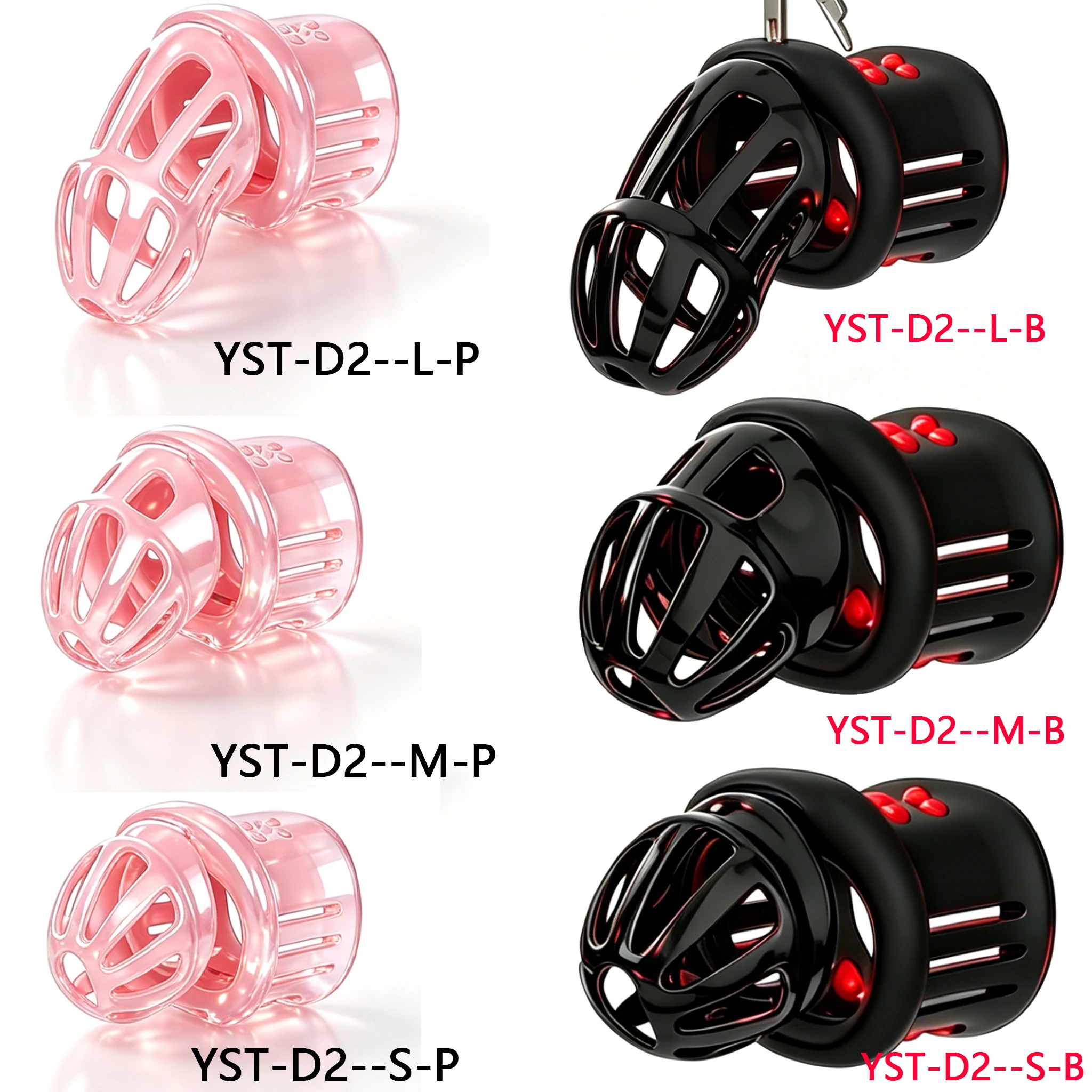 New Male Penis Chastity Cage Set Long Chastity Cage Belt With Cock Rings Penis lock Bondage Slave Man Sex Toy For Men Gay 18+