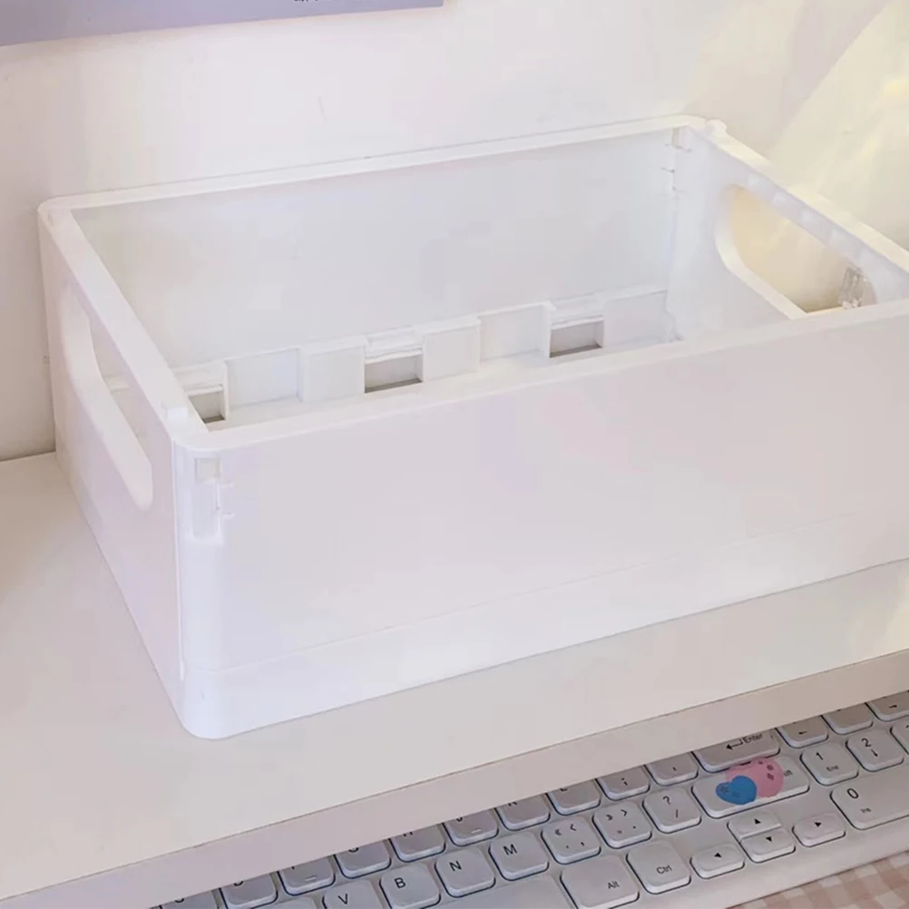 

Felt Books and Papers Storage Box Office Foldable Bins Boxes Plastic Stationery Container