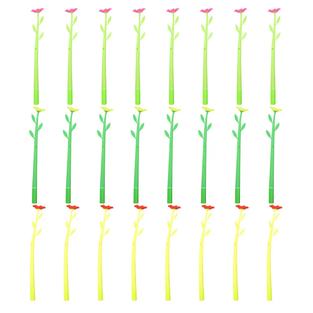 

50Pcs Flower Gel Pens Creative Cute Floral Writing Pens for Office School Journaling Party Favors Decorative Kawaii Stationery