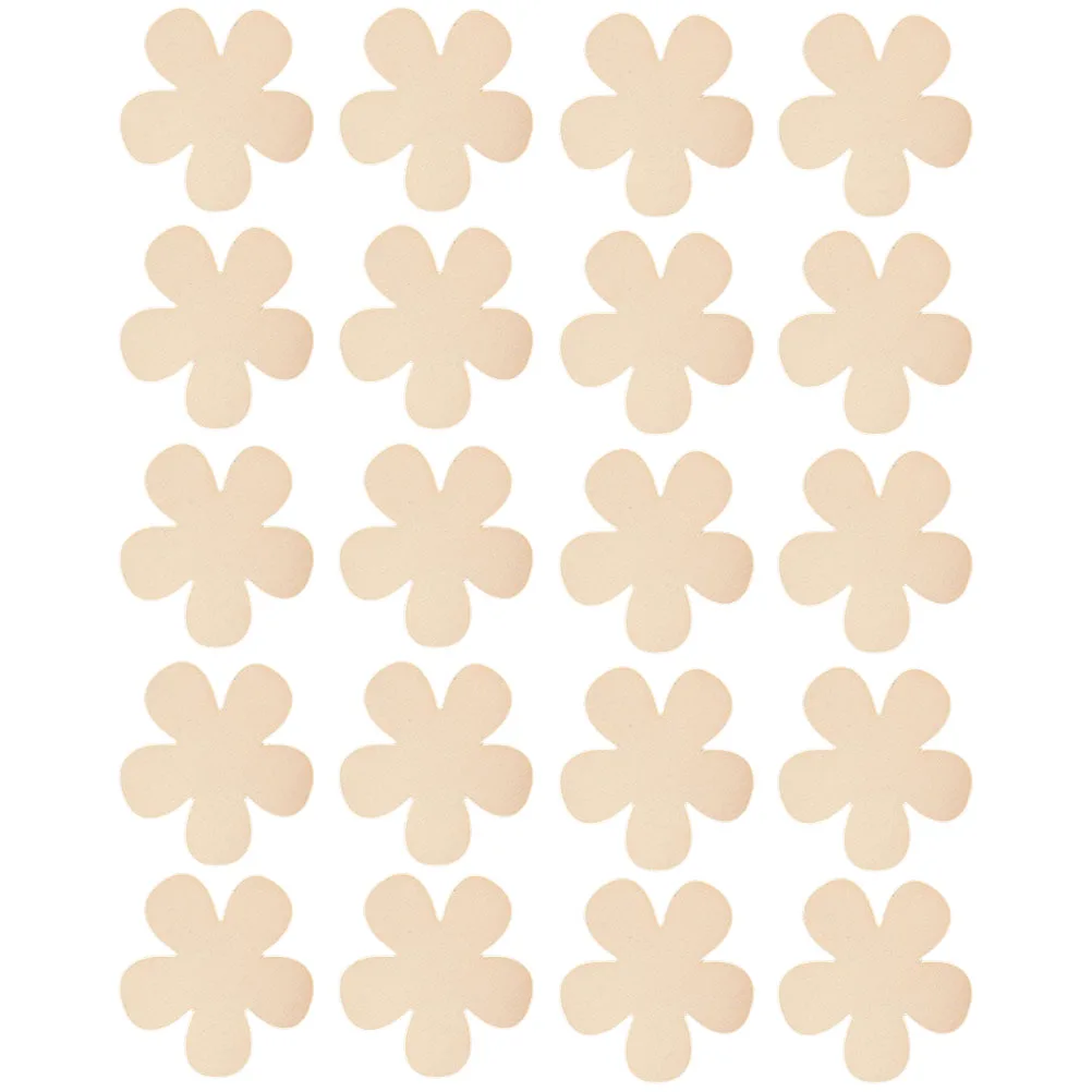 

20pcs Flower Shaped Wooden Coasters Blank Slices for Crafts Wood Slices For Diy DIY Unfinished Blanks Art Supplies