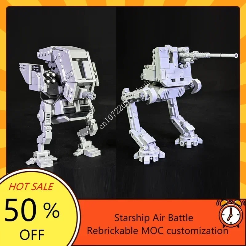 

MOC Space Battle Series AT-MP Walker & AT-DT Defense Turret Model Custom Puzzle Technology DIY Assembly Toys Kids Gifts