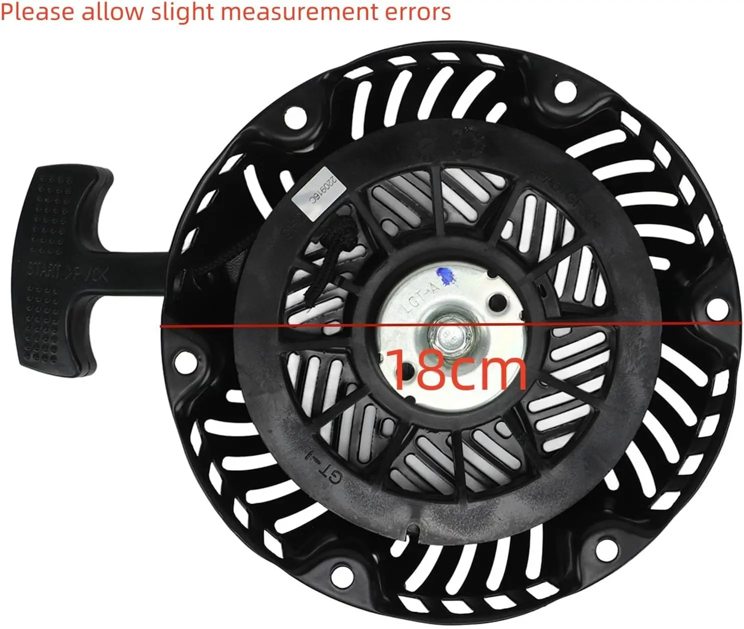 Recoil Kickback Starter Assembly,18cm 7in Diameter Metal Alloy Pa6 Gf30, 1716502S Fit for CH270 & CH260 Engine