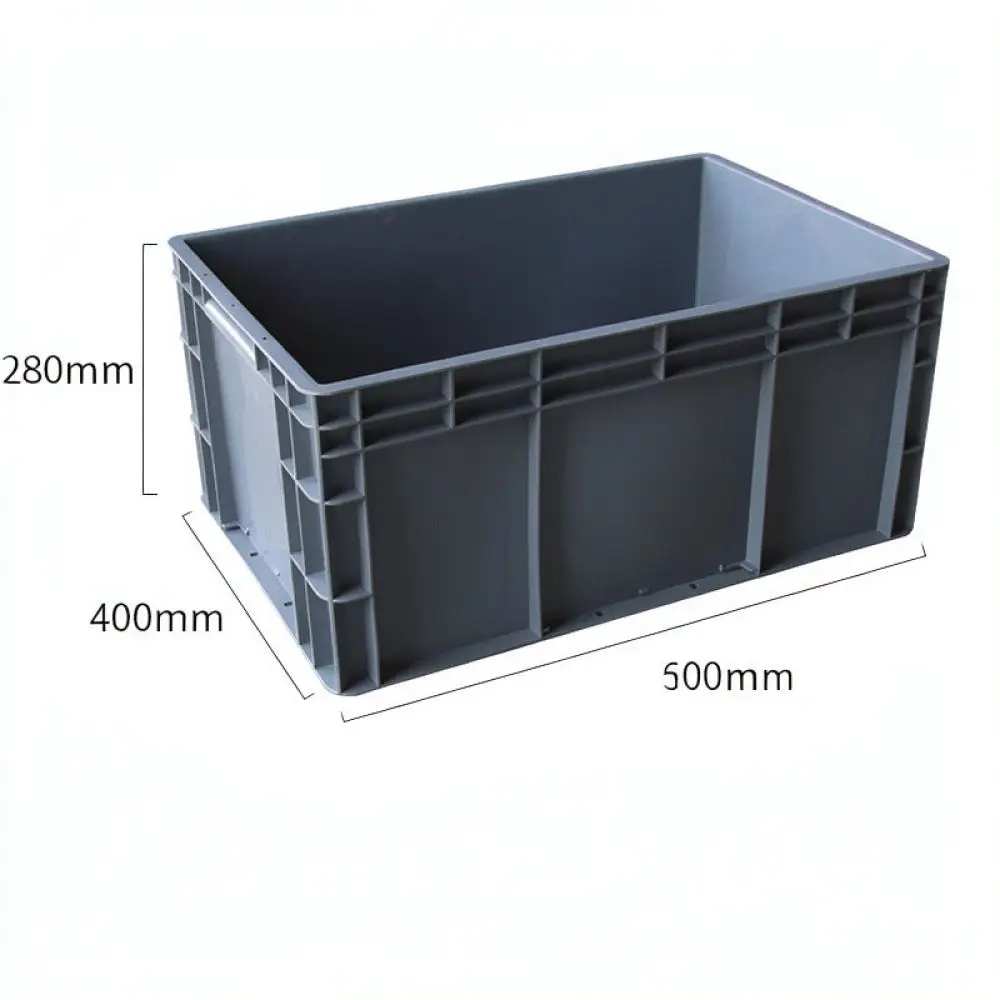 Industrial Grade Plastic Turnover Bin Rectangular Heavy Duty Storage Crate For Logistics Warehouse Tool Organizer
