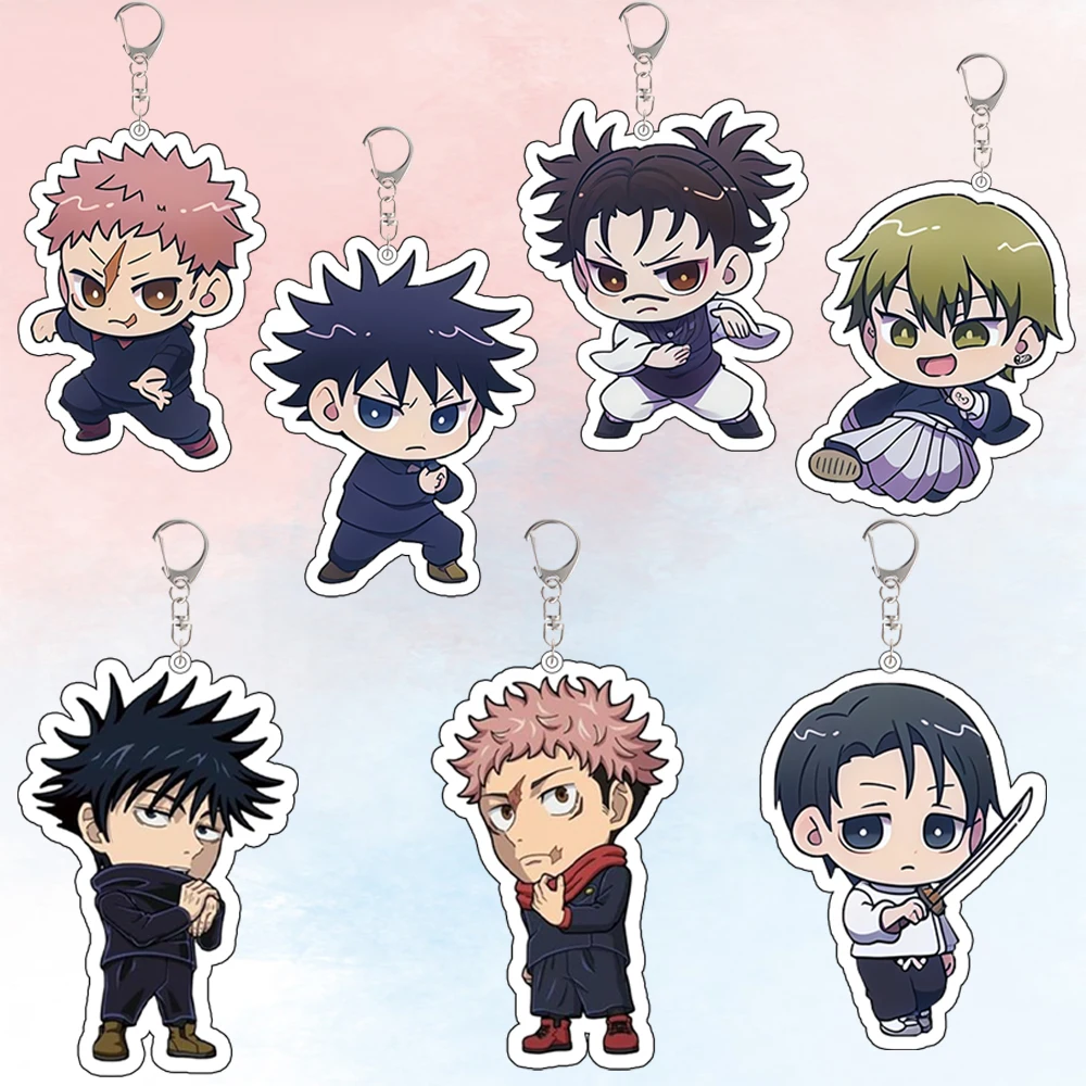 

Акриловый брелок-подвеска для аниме Jujutsu Kaisen: Фушигуро Мегуми, Оккотсу Юта, Чосо, Зенин Наоя, Итадори Юдзи. Подарок.