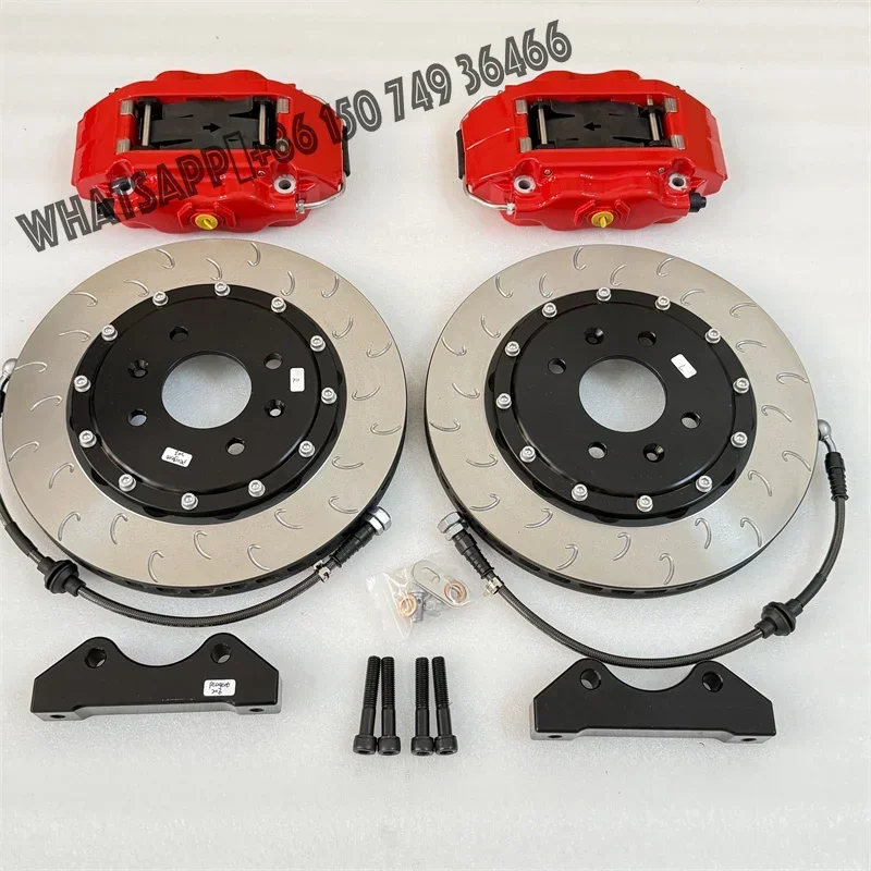 Hot 4 Pots 330*24mm Disc Brake Caliper New  Impreza 2008-2014 WRX STI 2015-2017 Fits VW Golf Land Rover Chery A7 Models