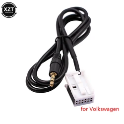 Cable adaptador de música de entrada auxiliar para coche, Cable de modo para iPod, teléfono MP3, VW RCD510, RCD310, RCD300, Golf 6 velocidades, Skoda Octavia, 3,5mm