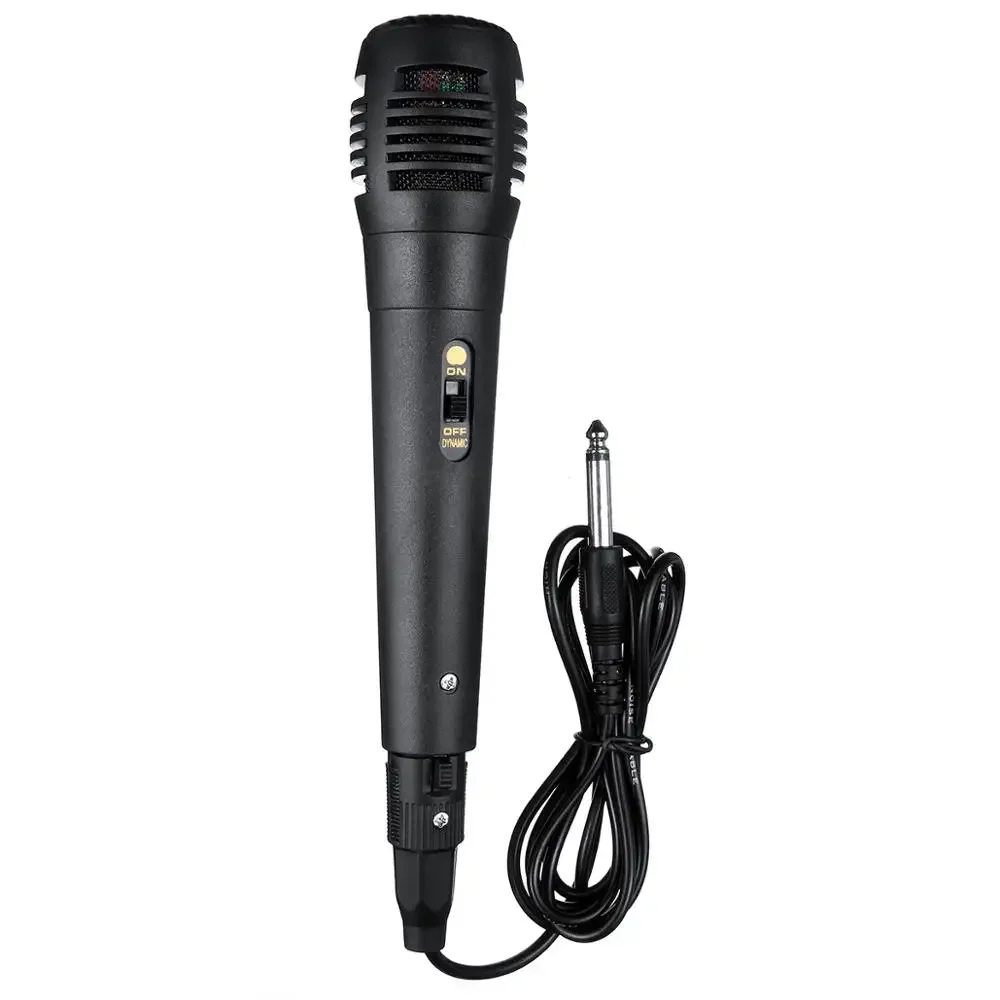 Handheld Wired Microphone Uni-directional Dynamic Professional Stereo Studio Speech Mic Audio for Karaoke