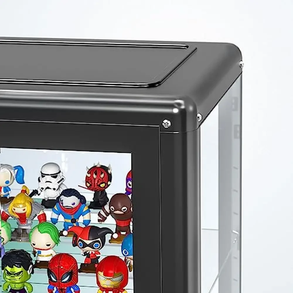 خزانة عرض زجاجية قابلة للتعديل مصباح ليد قابل للقفل خزائن التحف عرض حالة غرفة المعيشة تخزين الرف خزانة مشروبات المطبخ