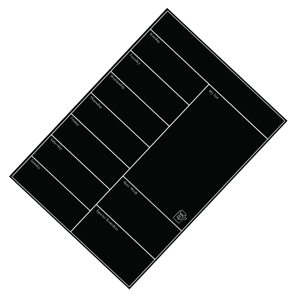 

Thick Weekly Schedule Magnetic Calendar Sheet Reusable Writing Memo Stickers For Refrigerator Metal Surface Practical
