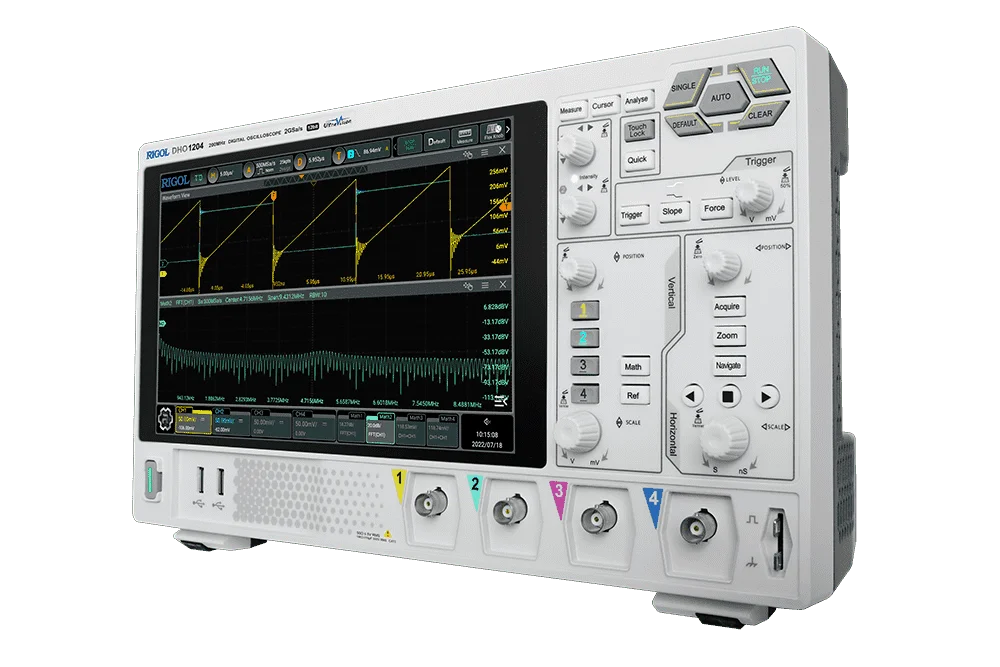 RIGOL DHO1072/DHO1074/DHO1102/DHO1104/DHO1202/DHO1204 - 2/4Channel 70/100/200 MHz Digital Oscilloscope 12 bit 1GSa/sec 50MPts