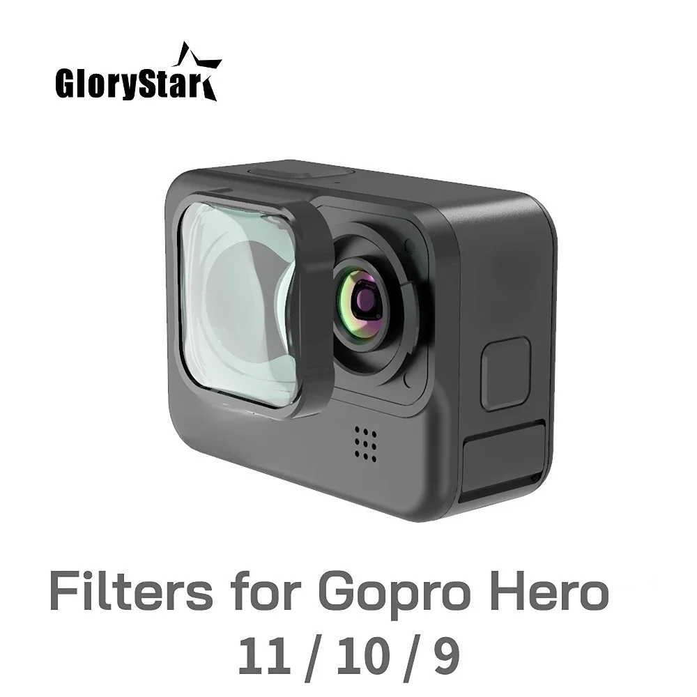 UV CPL ND4 ND8 ND16 ND32 ND64 filtros de lente de estrella MACRO nocturna para Gopro Hero 9 10 11 Mini 12 13 accesorios de Cámara de Acción