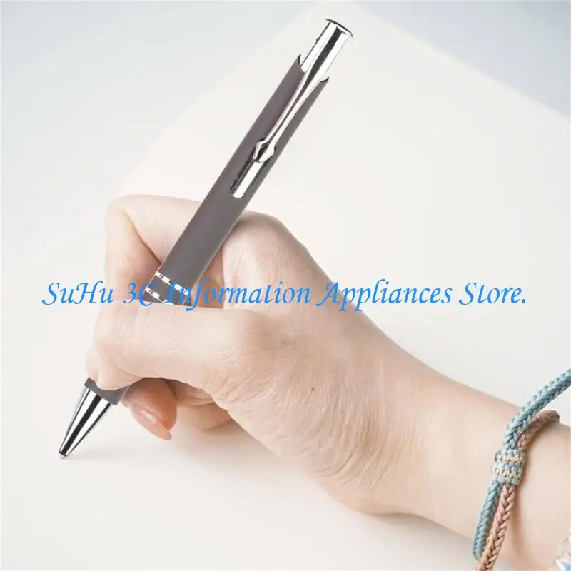 

J0MB Refillable Business Signing Pen Retractable Metal Ballpoint Pen 1.0MM