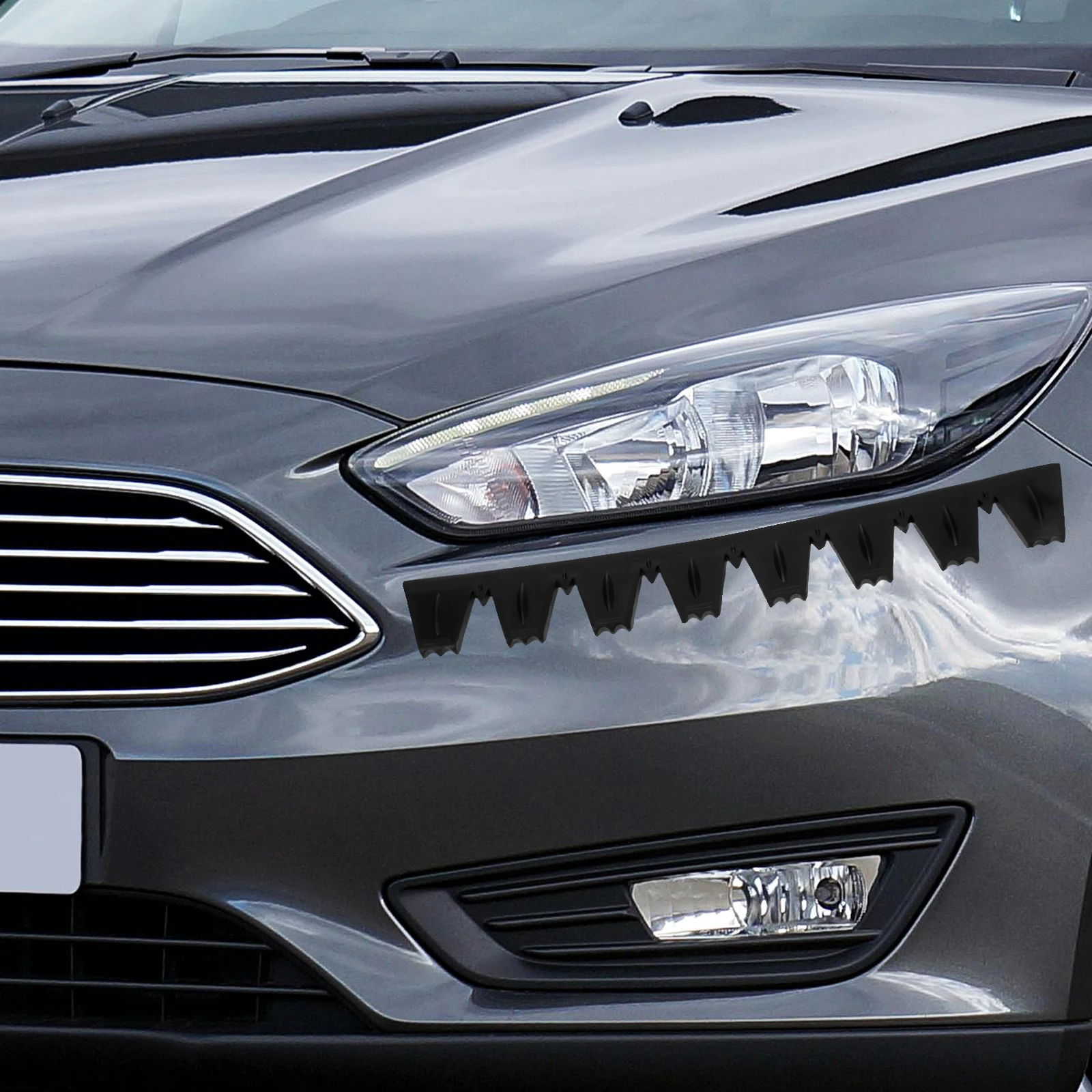 

8pcs Front Protector Anti Durable Rubber Bumper Anti Collision Strip Edge Guards Universal Stylish