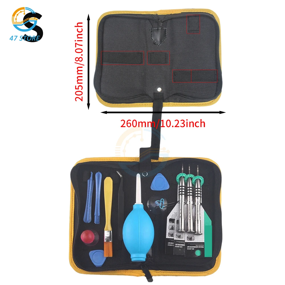 Imagem -04 - Pequeno Multi-funcional Canvas Eletricista Tool Bolsa Hardware Eletrônico Água Repair Kit Espessado Multímetro Bag