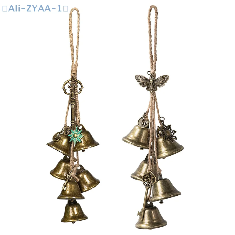 【ZYAA-1】Bell For Door Knob For Protection Brass Bell Hanging Wicca Supplies Wreath Handmade Bell