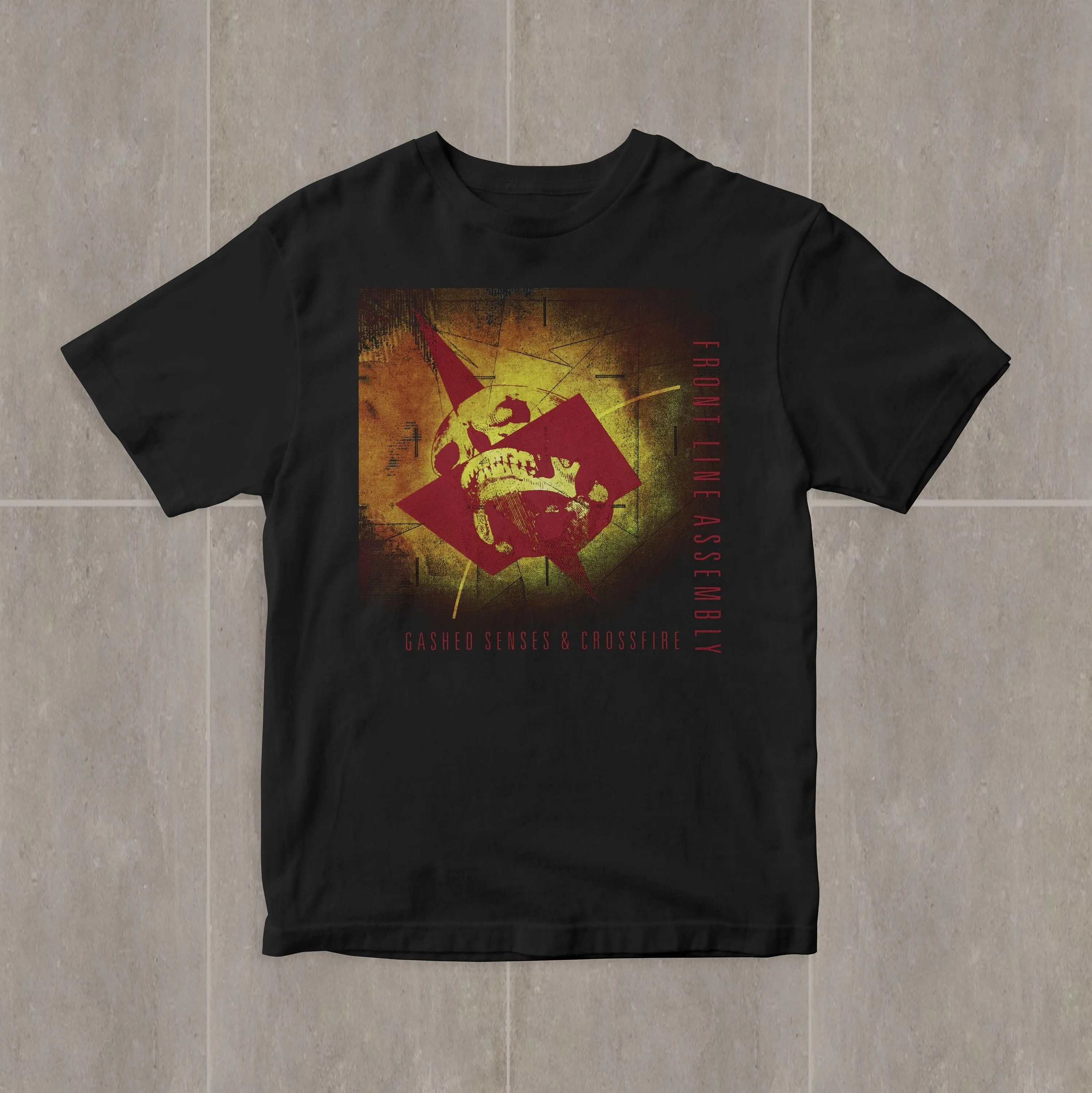 Front Line Assembly Gashed Senses Crossfire T Shirt