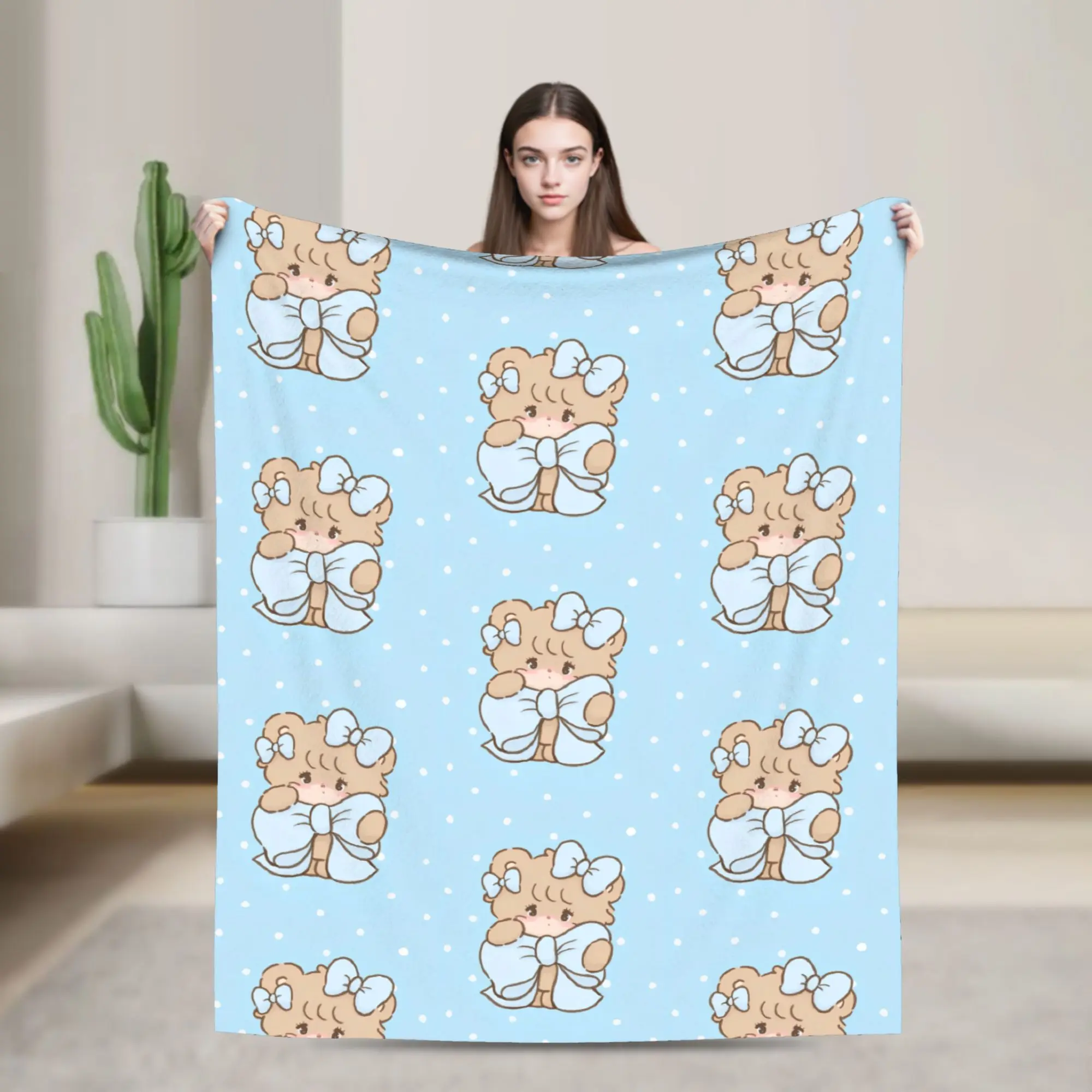 Cute Latte Mikkos   Coral Fleece Plush Throw Blankets Blanket for Bedding Office Lightweight Bedspread,