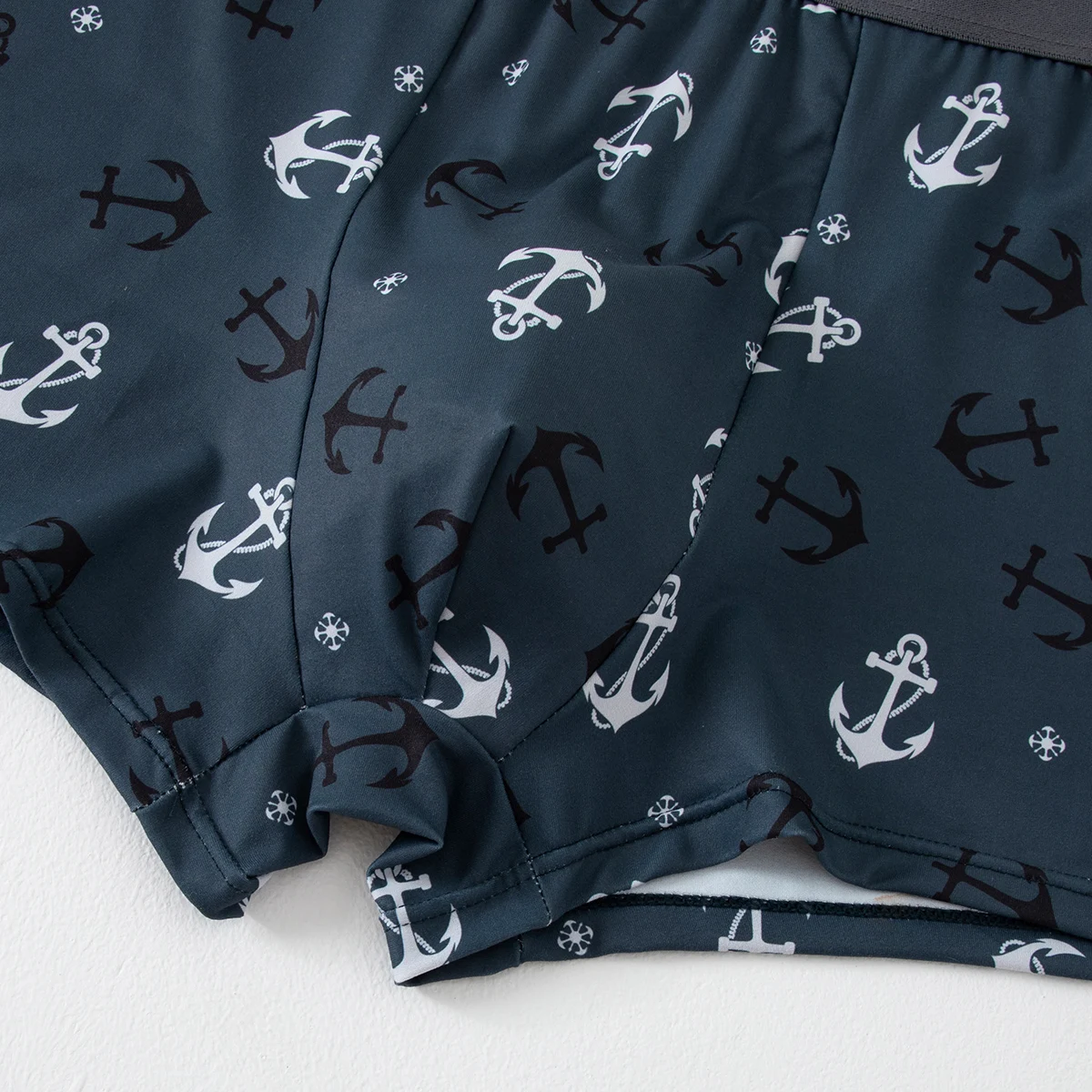 4-teiliges Set bedruckter Unterwäsche für Männer und Jugendliche, bequeme flache Boxershorts mit elastischem Bund, mehrfarbige Freizeitshorts – Detail 22