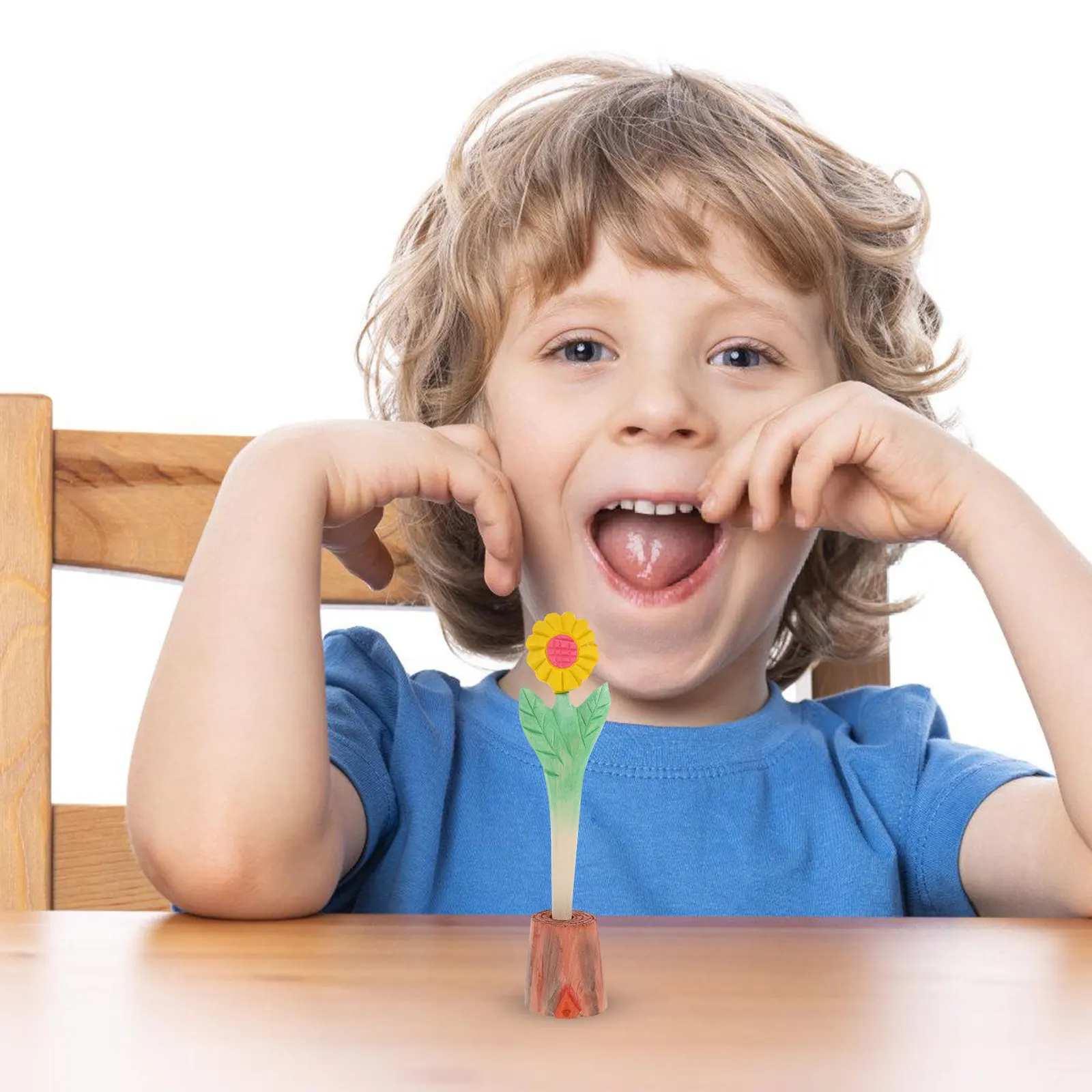 

Деревянные ручки с гелевыми чернилами в форме подсолнуха, ручная работа, милые цветочные шариковые ручки для письма, канцелярские товары для детского рисования, оригинальный подарок на день рождения