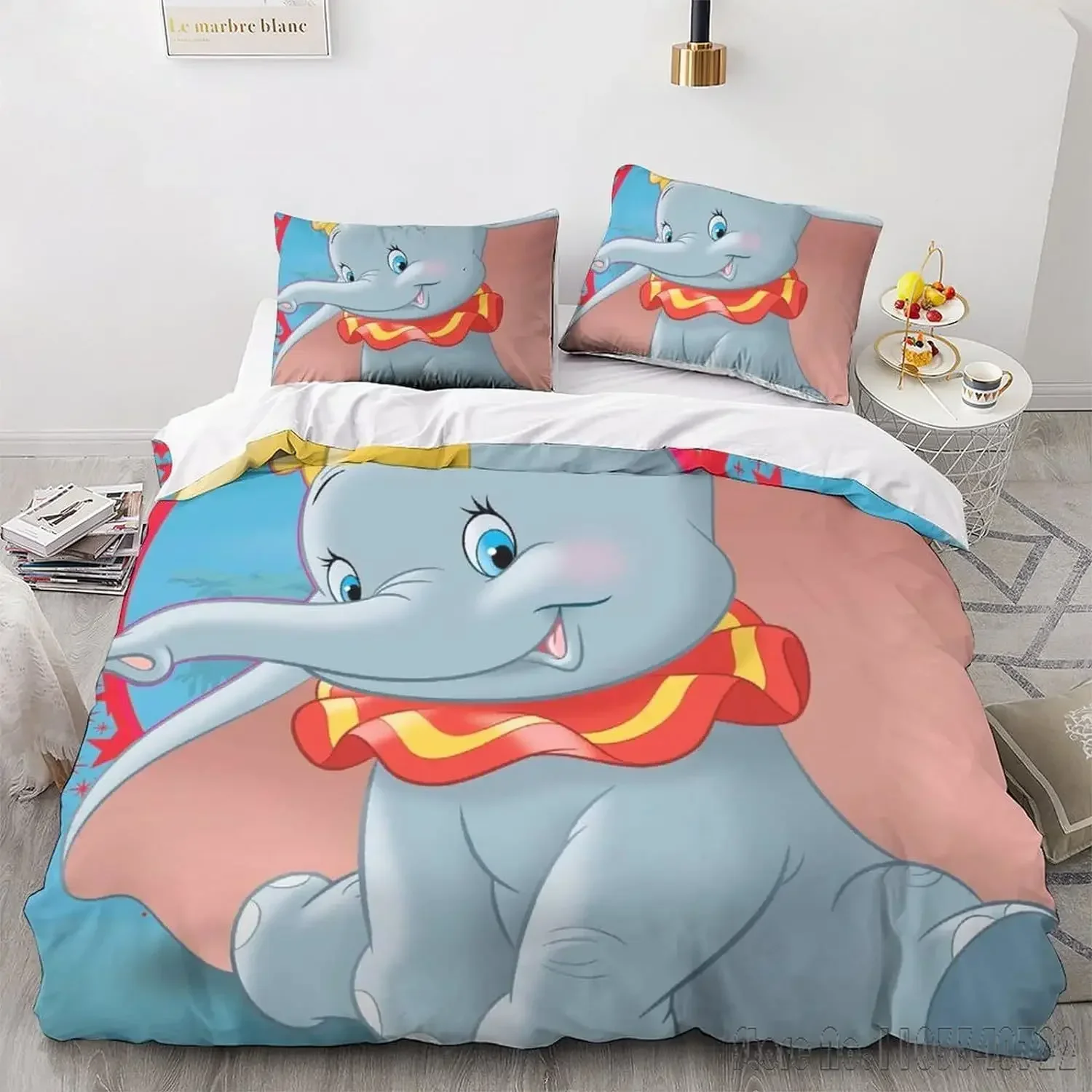 Disney Dumbo elephant Duvet Cover Set HD Comforter Cover for Kids Bedding Sets Bedclothes Bedroom Decor