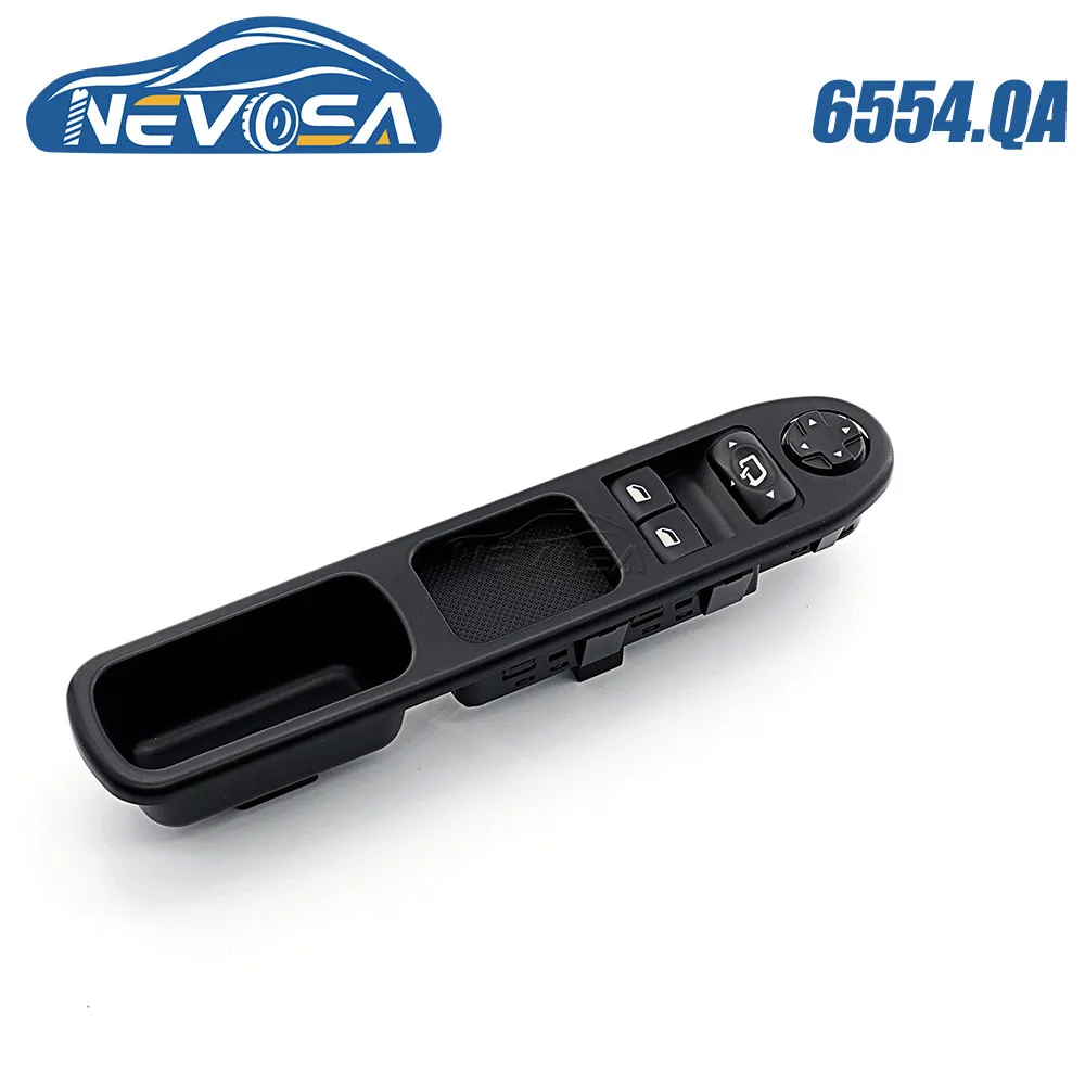 

NEVOSA 6554.QA For Peugeot 207 207SW 207CC 207WA Stufenheck Car Front Left Master Power Window Switch Button With Folding 6554QA