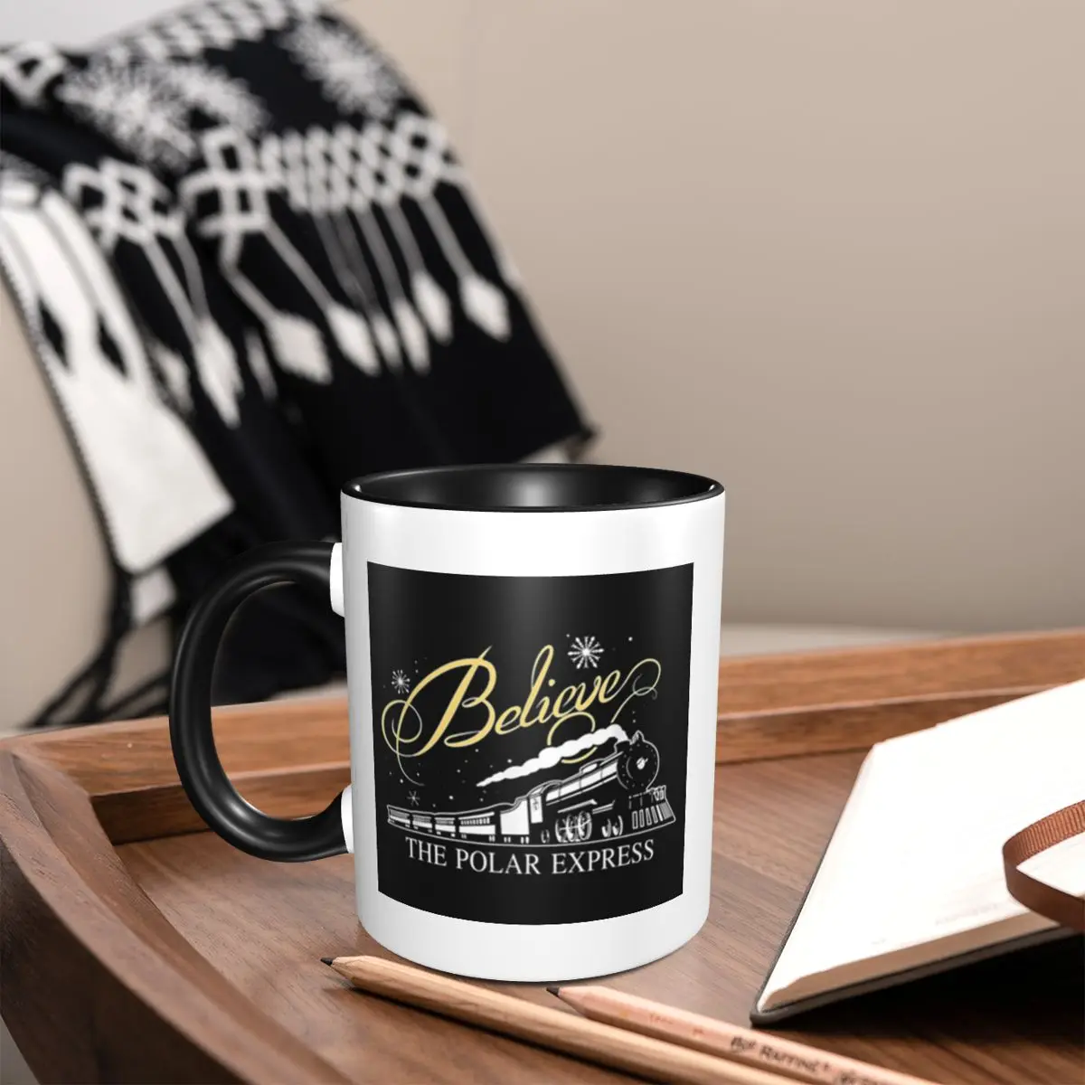 The Polar Express Mug Funny Ceramic Coffee Cups Tea Mugs Milk Cup Drinkware Gift for Woman Man