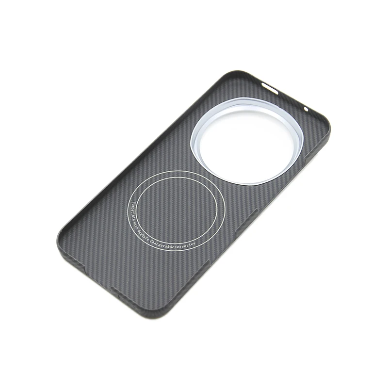 ZXKE True Fiber Case For Honor Magic8Pro Magic8 Embedded Iron Sheet Magnetic Car Support Magsafe Aramid Fiber Shell