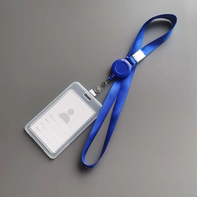 1pc Staff Identification Name Badge Id Card Access Exhibition Paper Tag Case Plastic Badges Holder