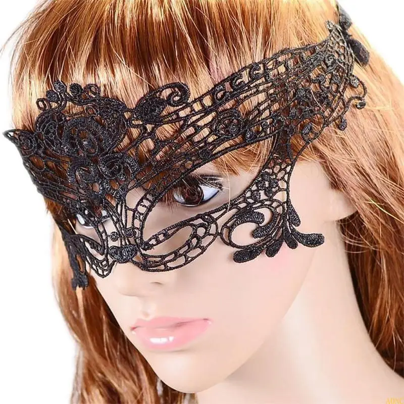 A0NC Sexy Women Mask Queen Mask Lace Hollow Flower Party Maschera maschera maschera