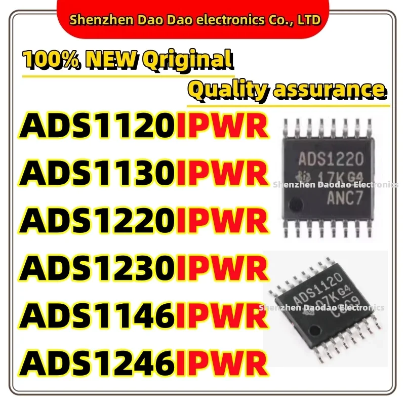 ADS1120IPWR ADS1130 ADS1220 ADS1230 ADS1146 ADS1246 IPWR TSSOP-16 Adc chip IC new original